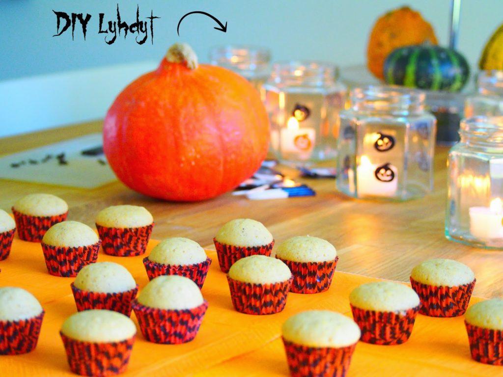 HALLOWEEN Orange Cupcakes - DIY lyhdyt