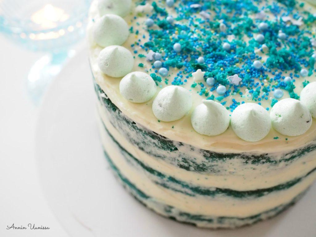 Blue Velvet Cake - Sininen Samettikakku