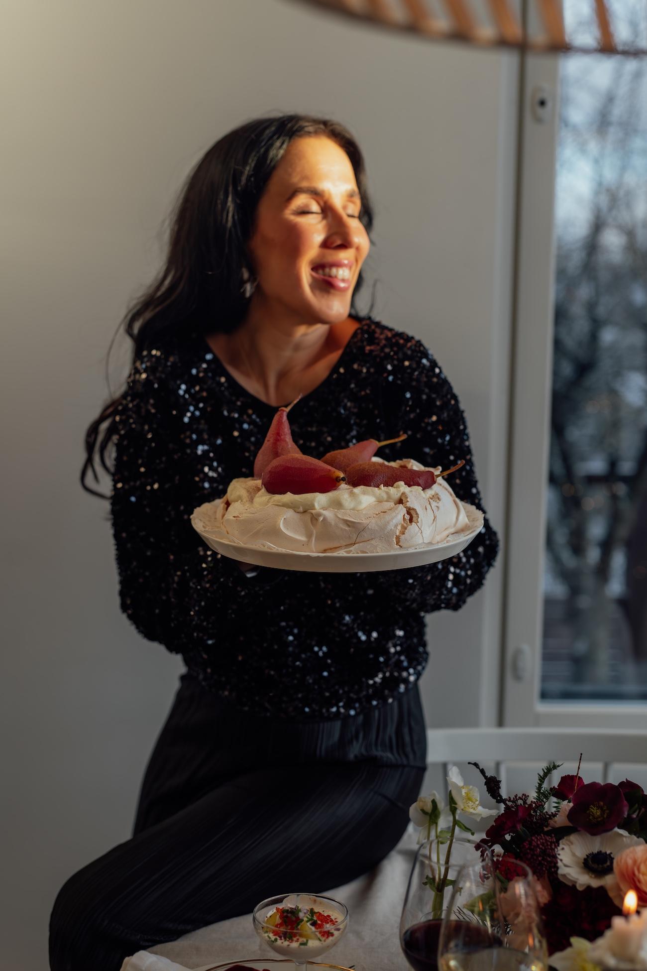 Joulupavlova & Glögipäärynät