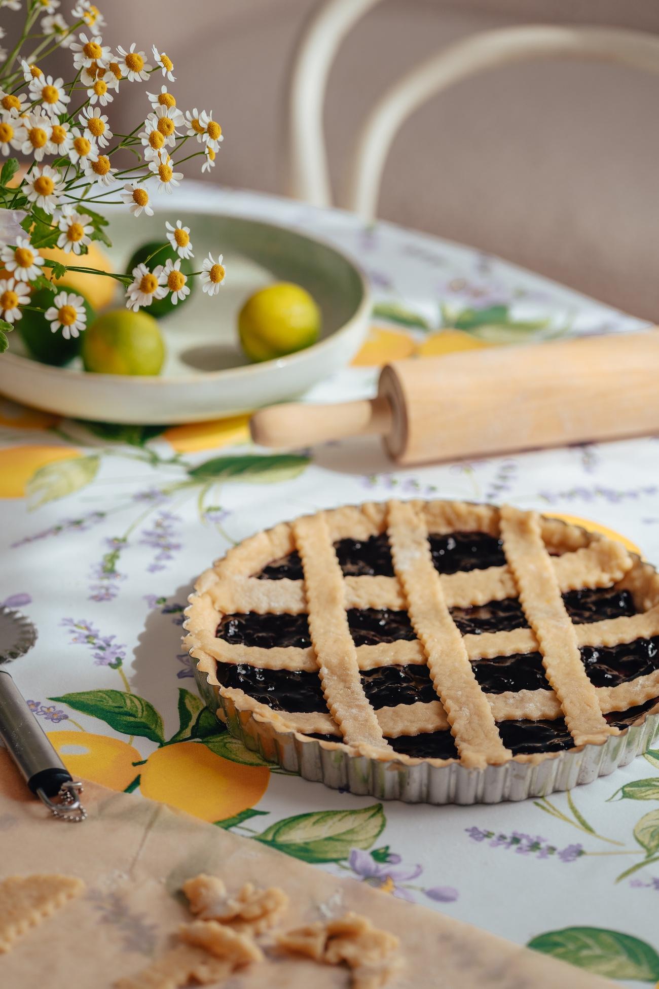 Mustikka Crostata - Italialainen Hillopiirakka