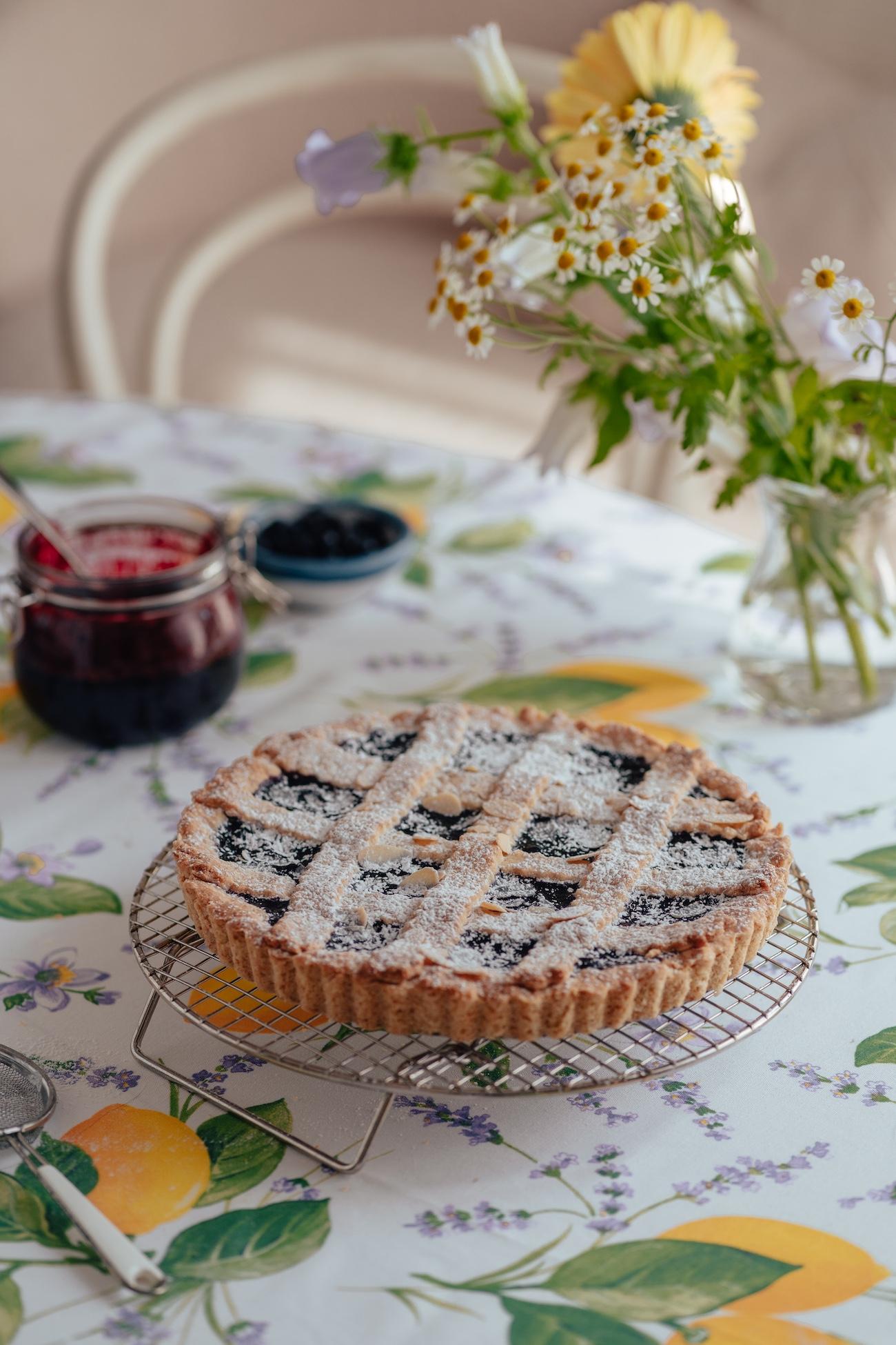 Mustikka Crostata - Italialainen Hillopiirakka